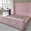 5x6 Blush Versailles Wingback Bed