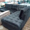 Midnight Velvet Tufted Chester Sectional