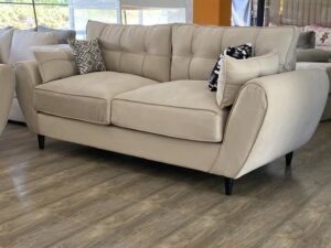 2-Seater Champagne Tufted Butterfly Love Seat Sofa