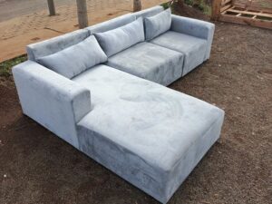 5-Seater Powder Grey Modular Sofa