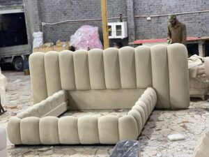 5x6 Cream Scallop Bed
