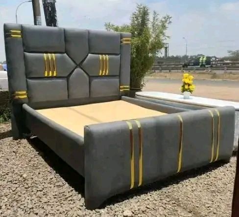 5x6 Grey Gold Diamond Bed