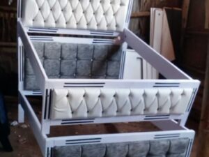 5x6 Grey & White Mocket Beds