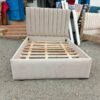 5x6 Ivory Channel-Tufted Chester Bed