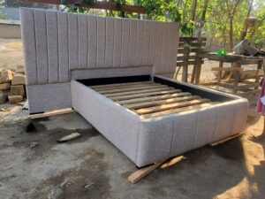 5x6 Linen Fabric Channel Bed