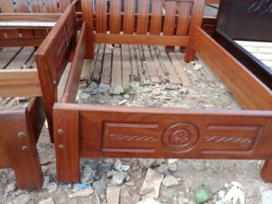 5x6 Mahogany Slatted Bed