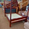 5x6 Mahogany Spindle-Post Mocket Bed