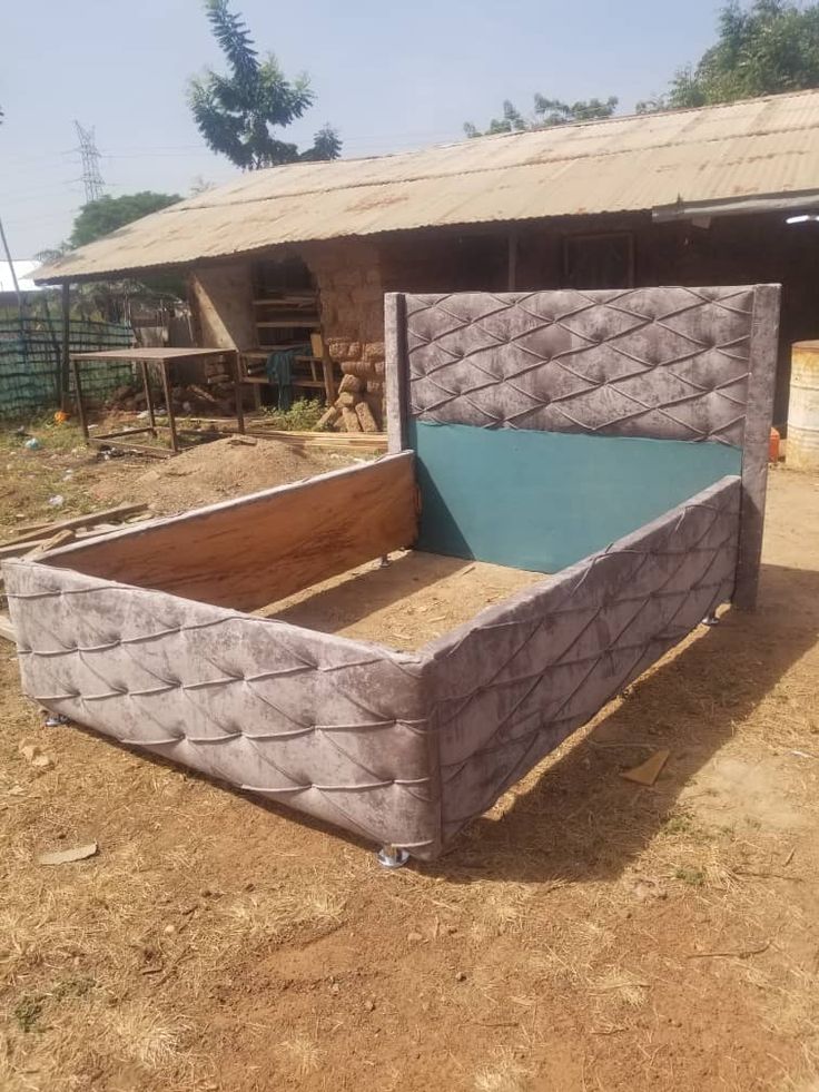 5x6 Mauve Crushed Diamond Bed