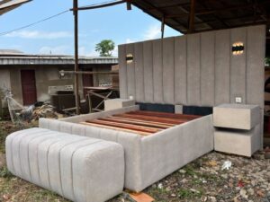 5x6 Pearl Grey Wall Panel Bed