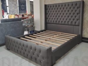 5x6 Pewter Silvertex Diamanté Bed