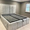 5x6 Silver Herringbone Bed