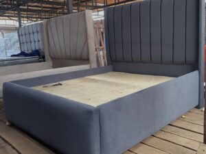 5x6 Slate Grey Tall Channel Bed