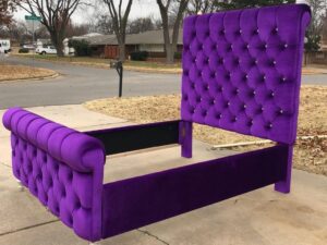 5x6 Sleigh Bed in Extra Tall Headboard