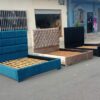 5x6 Velvet Upholstered Bed