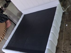 5x6 White Ribbed Bed