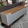 Atenas Curved Bicolor TV Stand