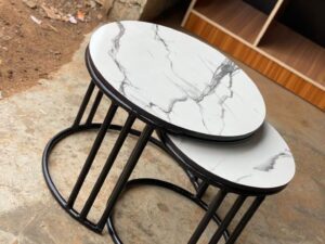 Carrara Round Nesting Tables