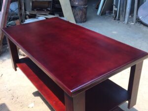Crimson Shelf Coffee Table