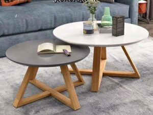 Grey White Scandi Nesting Tables