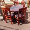 Mahogany Round Dining Set