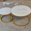 Marble Top Nesting Coffee Table