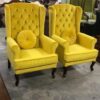 Mustard Yellow Wingback ArmChair