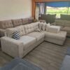 Oatmeal Tufted Grand Sectional