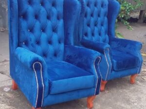 Royal Blue Wingback ArmChair