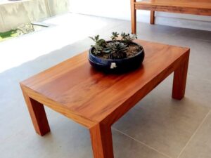Solid Teak Block Coffee Table