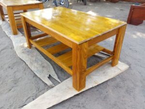 Sunburst Teak Coffee Table